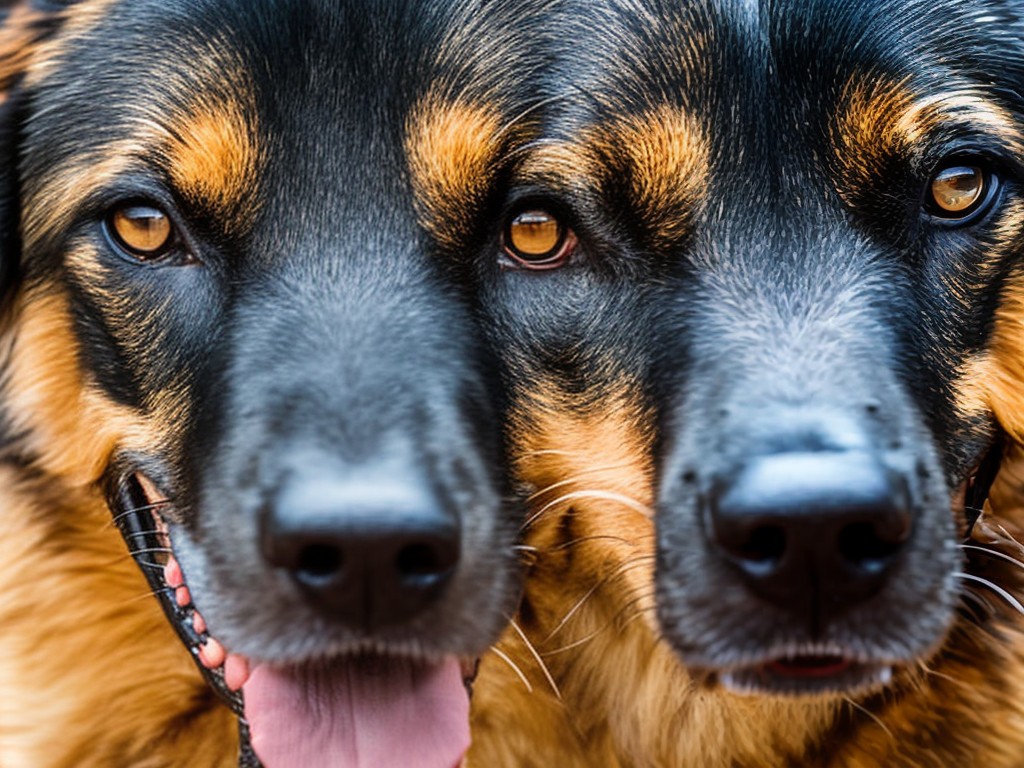 RAW photo, a close-up shot of a German Shepherd's expressive face, portraying loyalty and intelligence, captured in natural light, 8k UHD resolution, high quality, realistic photo, subtle film grain, Nikon D850