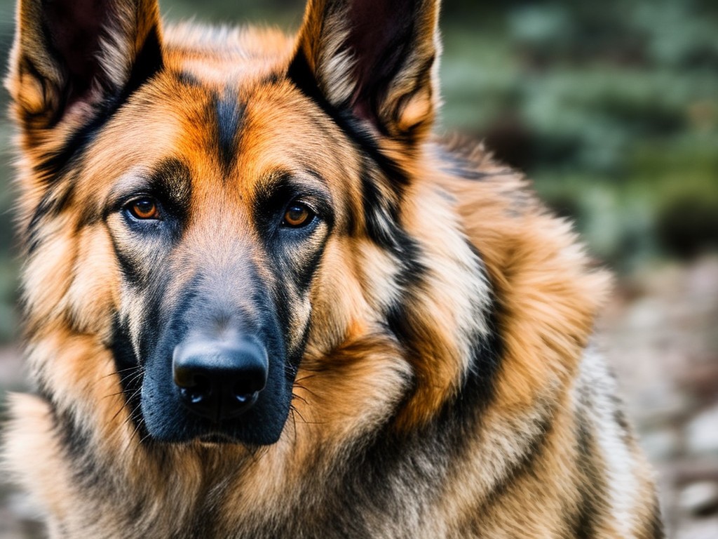 RAW photo, a close-up portrait of a German Shepherd showing loyalty and intelligence, captured in natural light, 8k UHD resolution, high-quality, realistic photo, Fujifilm XT3